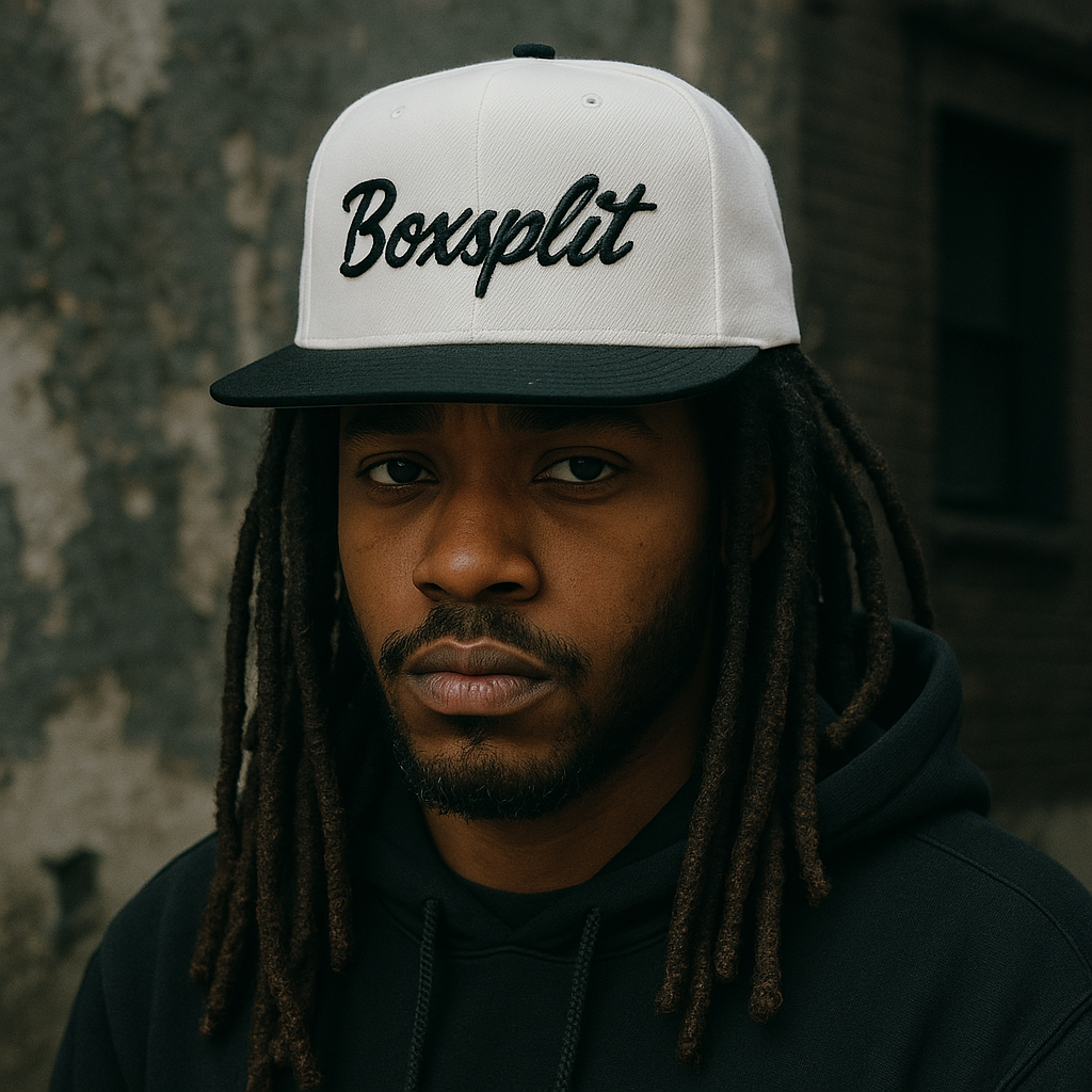 Boxsplit Legend Snapback White / Black peak