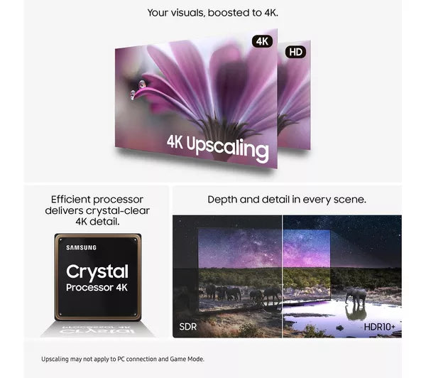 Samsung 55" Crystal UHD 4K HDR Smart TV Competition