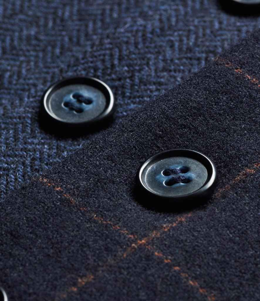 BK520 Navy herringbone Detail